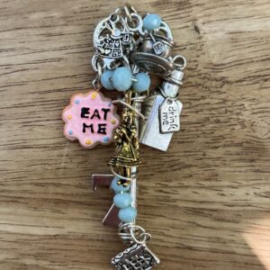 I Love Alice and Wonderland Fandom Key Pendant (Necklace or Decoration)